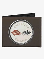 Corvette C1 Emblem Canvas Bifold Wallet