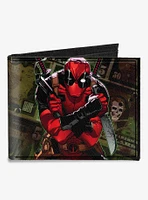 Marvel Deadpool 2012 5 Revenge of The Gipper Variant Cover Dollars Canvas Bifold Wallet