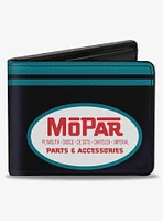 Mopar 1954 1958 Logo Chrysler Logo Top Stripe Bifold Wallet