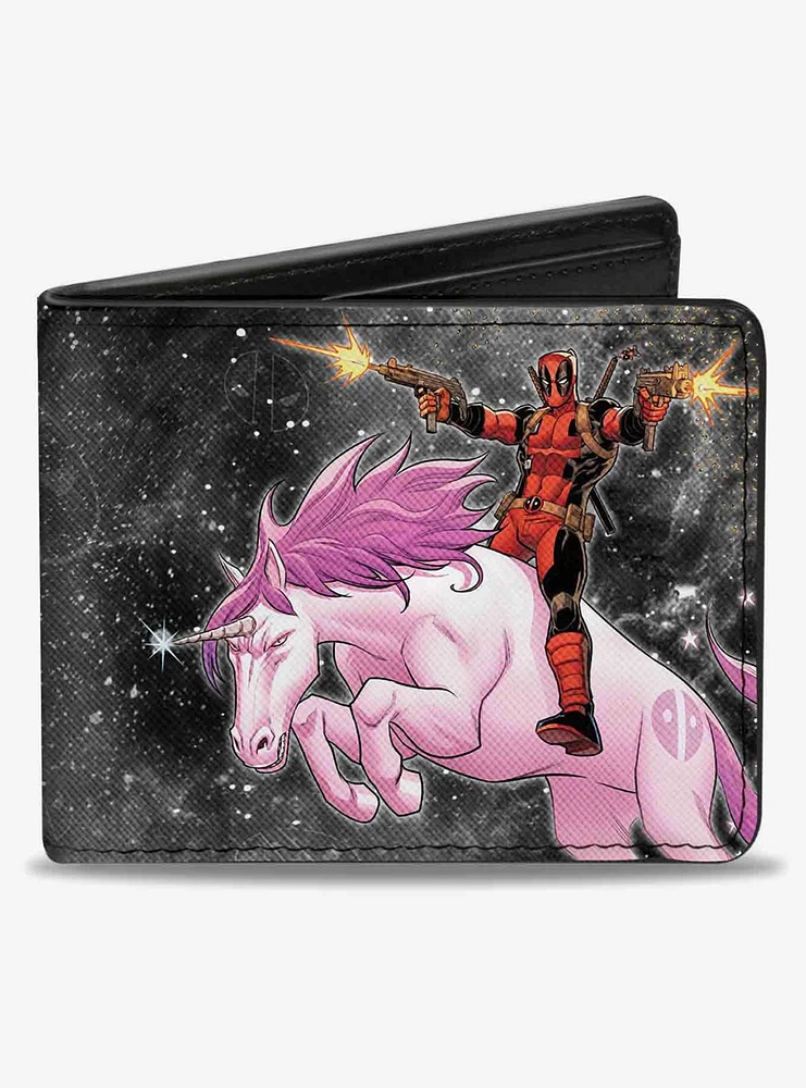 Marvel Deadpool Kills Deadpool Again Riding Unicorn Issue 2 Cover Bifold Wallet