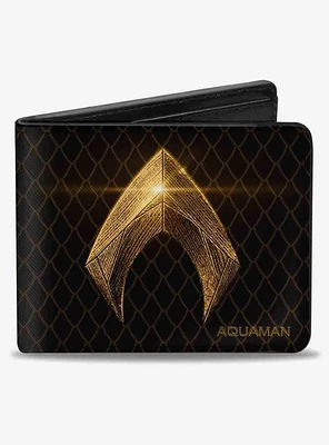 DC Comics Justice League 2017 Aquaman Icon Scales Bifold Wallet