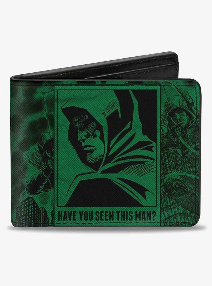 DC Comics Arrow Profile Poses Have You Seen This Man? Bifold Wallet