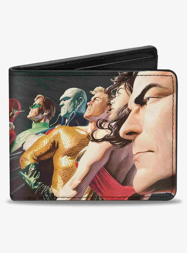 DC Comics Justice League Justice 1 7 Superhero Variant Cover Pose Bifold Wallet