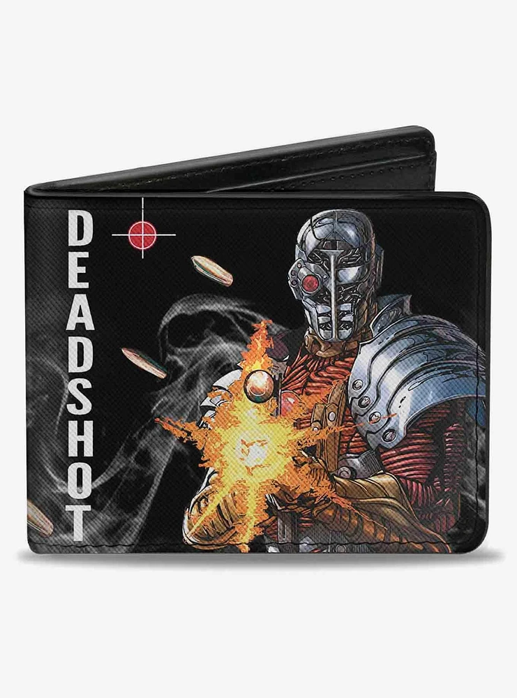 DC Comics Deadshot JLA Issue 7.1 Point and Shoot Cover Targets Bullets Bifold Wallet