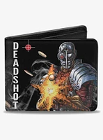 DC Comics Deadshot JLA Issue 7.1 Point and Shoot Cover Targets Bullets Bifold Wallet