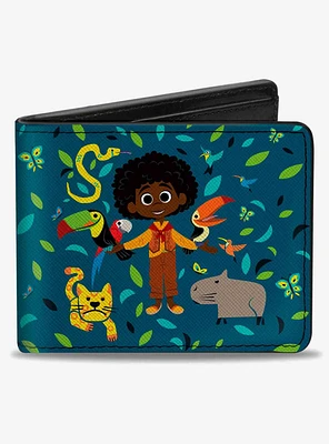 Disney Encanto Antonio and Animals Pose Bifold Wallet