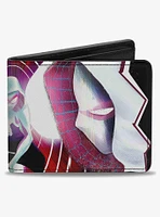 Marvel Spider Gwen 3 Crouching 5 Face to Face Cover Poses Bifold Wallet