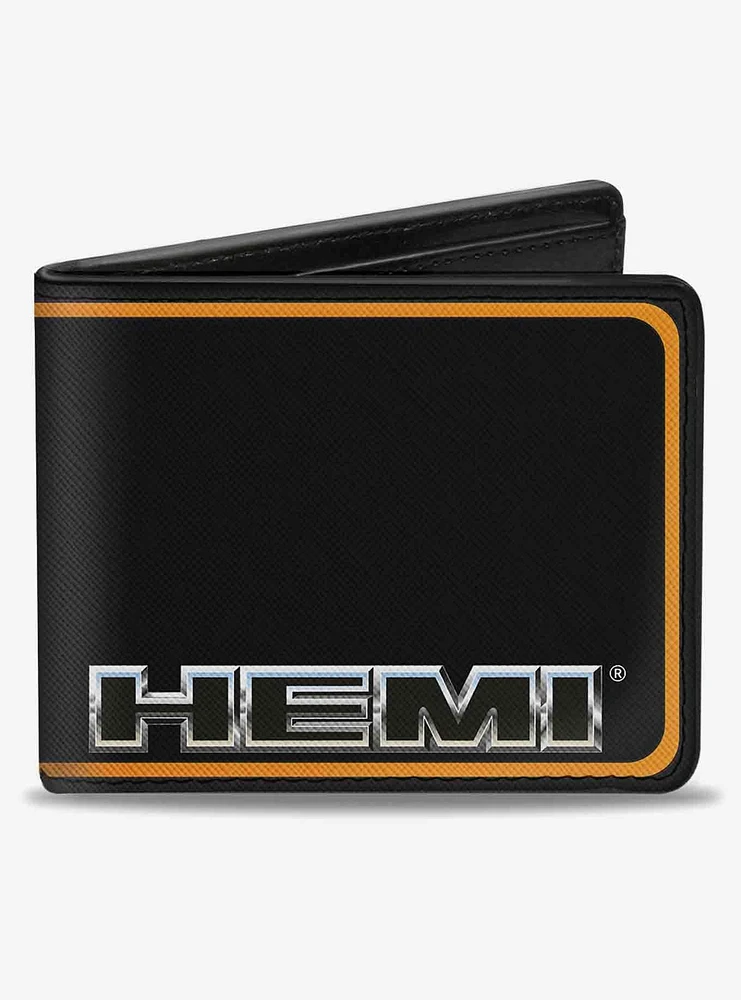 Hemi Nameplate Border Bifold Wallet