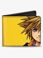 Disney Kingdom Hearts II Master Form Sora Half Face Close Up Bifold Wallet