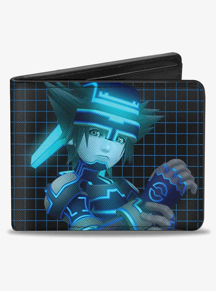 Disney Kingdom Hearts II Space Paranoids Sora Pose Grid Bifold Wallet