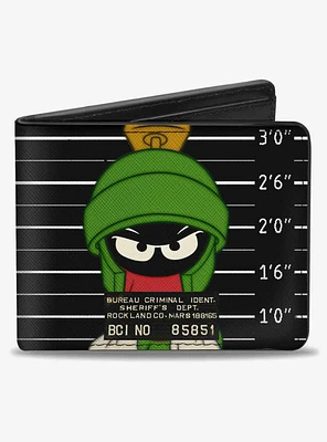 Looney Tunes Marvin The Martian Rockland Co Mug Shot Bifold Wallet