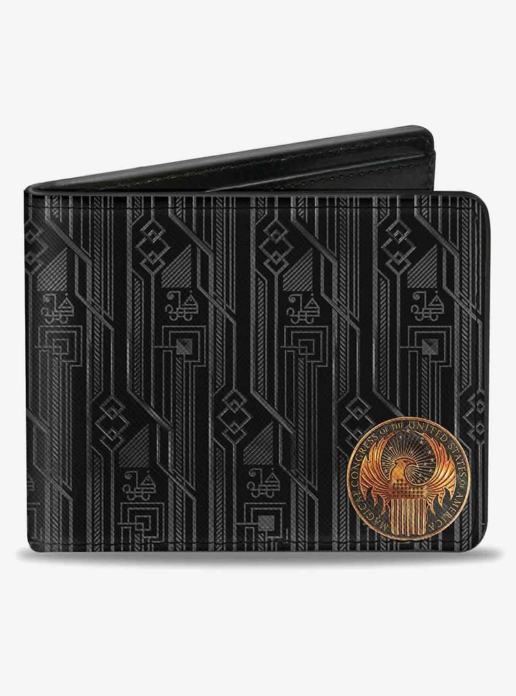 Fantastic Beasts MACUSA Seal Fantastic Beasts Logo Bifold Wallet