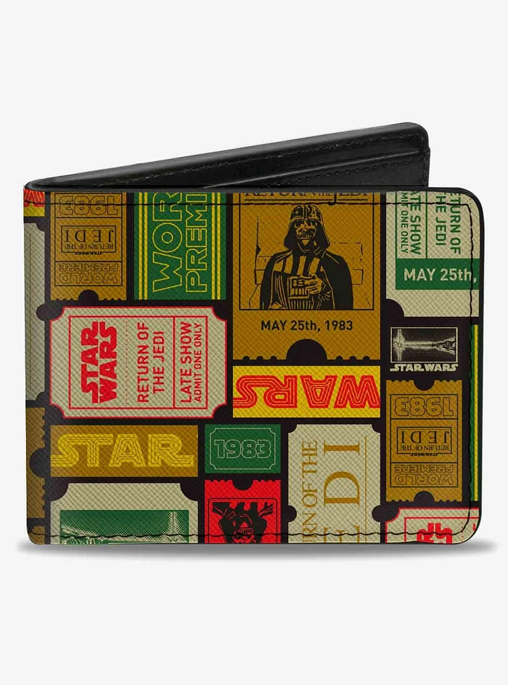 Star Wars Return of The Jedi Movie Release Collage Bifold Wallet