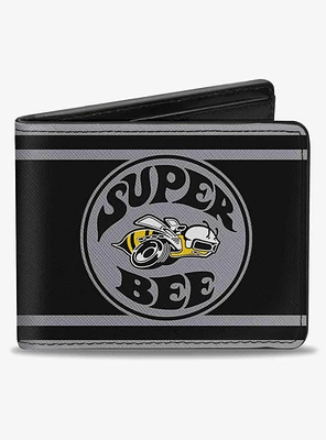 Super Bee Logo Stripes Bifold Wallet