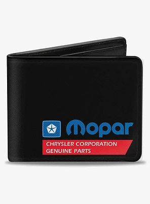 Mopar Chrysler Corporation Genuine Parts Bifold Wallet