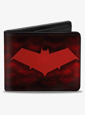 DC Comics Hood Logo Monogram Fade Bifold Wallet