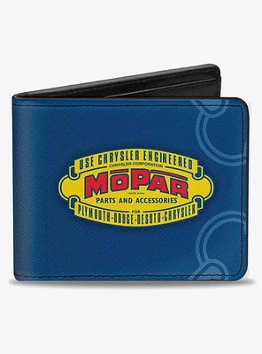 Mopar Use Chrysler Engineered Parts and Accessories Bifold Wallet