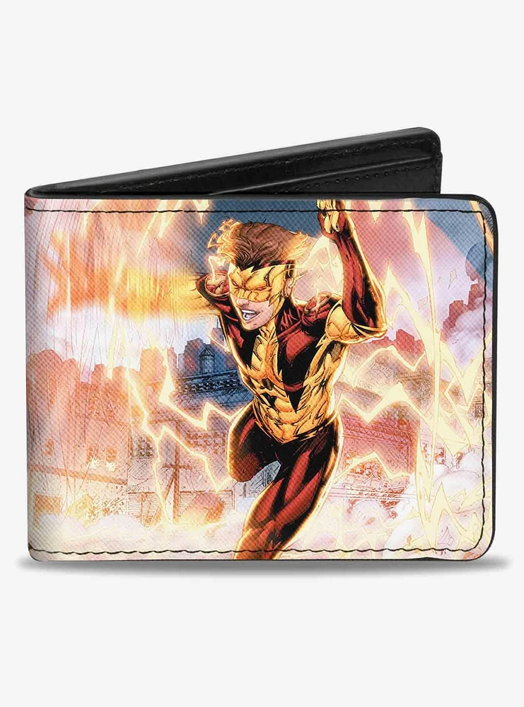 DC Comics New 52 Vibe Issue 3 Vibe and Kid Flash Cover Pose Bifold Wallet