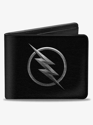 DC Comics Reverse Flash Logo Etching Bifold Wallet