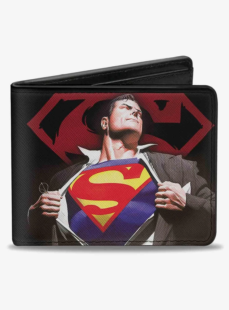 DC Comics Superman Forever Clark Kent Transition Shield Bifold Wallet