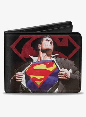 DC Comics Superman Forever Clark Kent Transition Shield Bifold Wallet