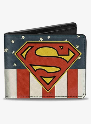 DC Comics Superman Shield Americana Bifold Wallet