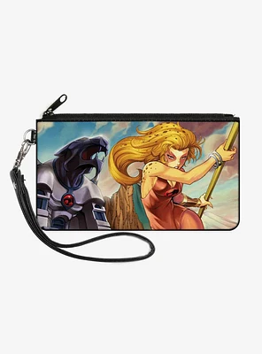 ThunderCats Cheetara Cats Lair Action Pose Canvas Zip Clutch Wallet