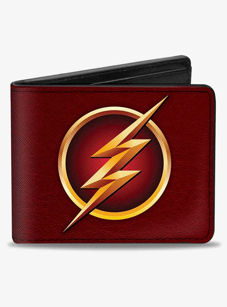 DC Comics The Flash Logo5 Burgundy Bifold Wallet