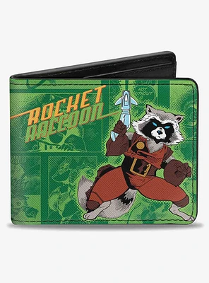 Marvel Guardians of The Galaxy Rocket Raccoon Pose Bifold Wallet