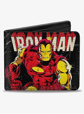 Marvel Iron Man Action Pose Body Blocks Bifold Wallet