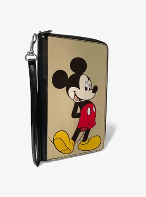 Disney Classic Mickey Mouse Standing Pose Zip Around Wallet