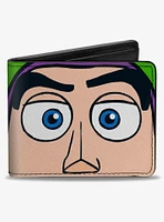 Disney Pixar Toy Story Buzz Lightyear Expression Close Up Bifold Wallet