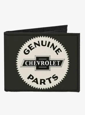 1920 Genuine Chevrolet Parts Seal Canvas Bifold Wallet