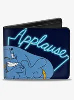 Disney Aladdin Genie Applause Pose Neon Bifold Wallet