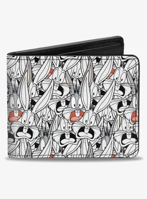 Looney Tunes Bugs Bunny Expressions Stacked Bifold Wallet