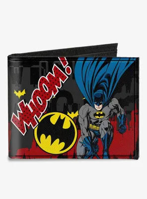 DC Comics Batman Action Poses Whoom Canvas Bifold Wallet