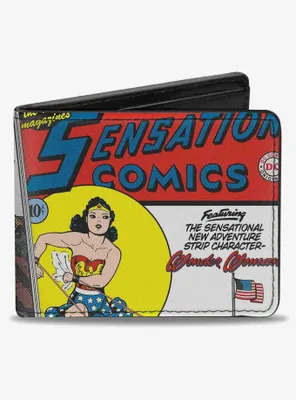 DC Comics Classic Wonder Woman Sensation Comics 1 Cover Pose Bifold Wallet