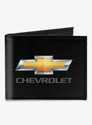 Chevy Bowtie Chevrolet Canvas Bifold Wallet