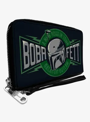 Star Wars The Book of Boba Fett a New Boss Galactic Outlaw Zip Around Wallet