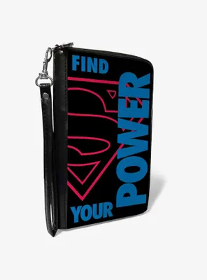 DC Comics Superman Shield Find Your Power Zip Around Wallet