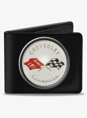 Corvette C1 Flags Emblem Bifold Wallet