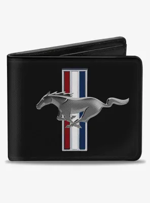 Ford Mustang Bars Logo CenteBifold Wallet