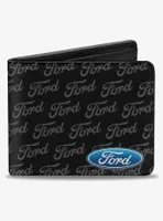Ford Oval Corner Text Bifold Wallet
