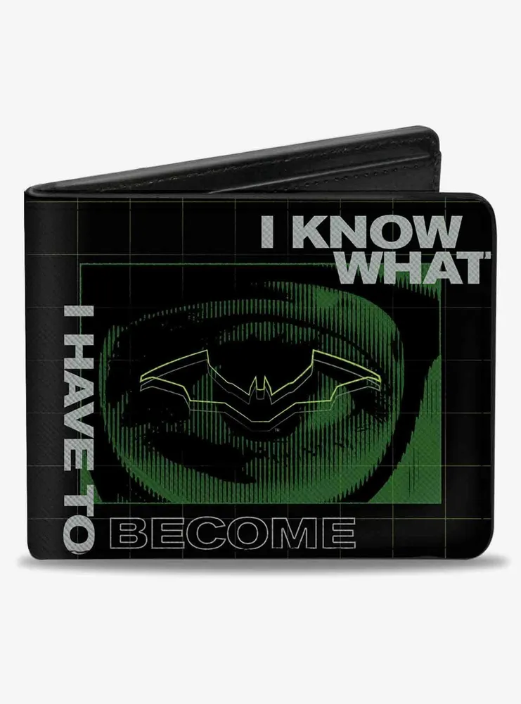 Boxlunch DC Comics The Batman Movie Riddler I Know What I Have to Become  Quote Bifold Wallet