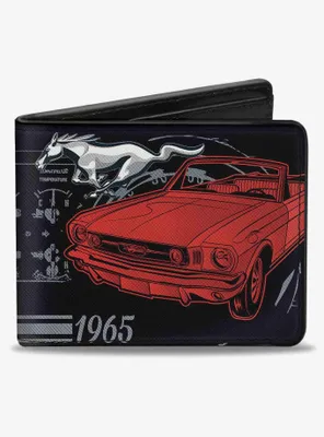 Ford Mustang 1965 Control Panel Bifold Wallet