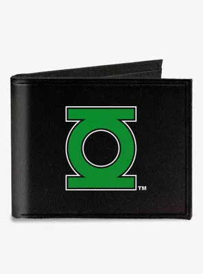 DC Comics Lantern Logo Close Up Canvas Bifold Wallet
