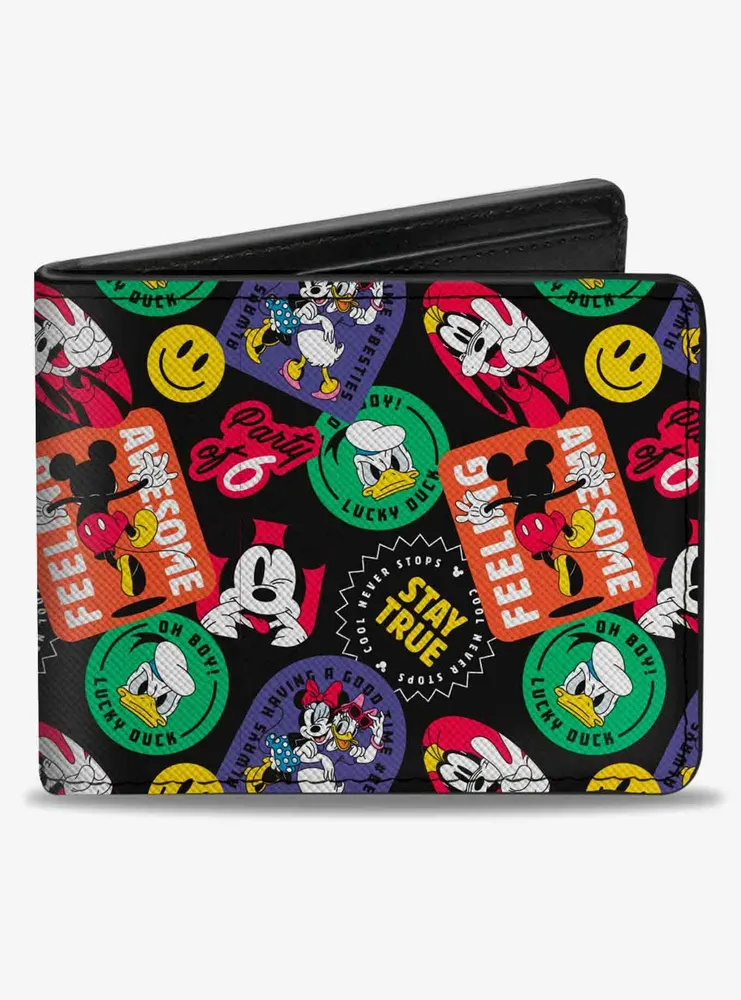 Disney The Sensational Expression Badges Bifold Wallet