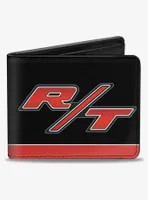 Dodge Challenger R T Emblem Stripe Bifold Wallet