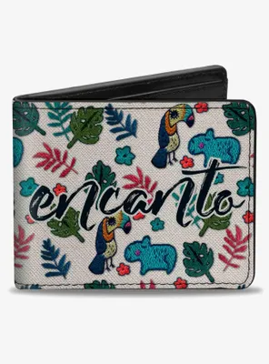 Disney Encanto Script Logo Cream Bifold Wallet