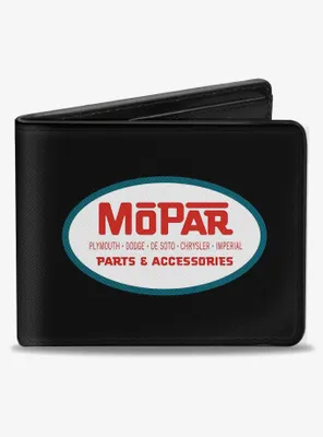 Mopar 1954 1958 Logo Side Stripe Bifold Wallet